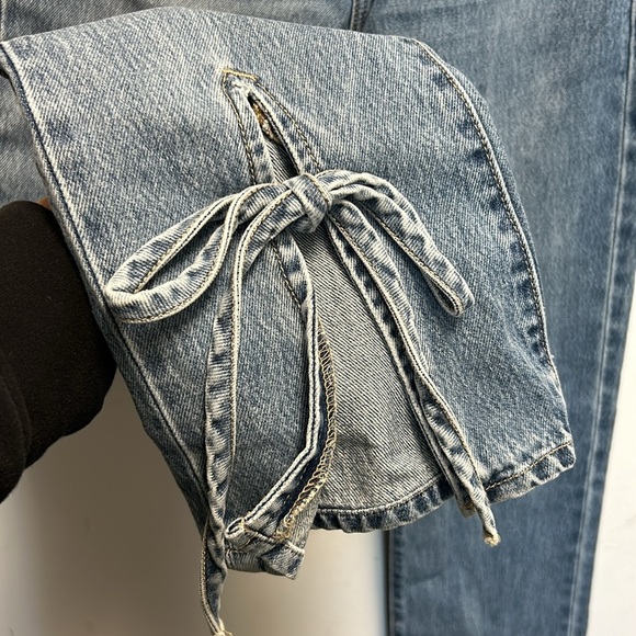 Hidden Tracy High Rise Straight Jean w/bottom Hem Tie - Picture 3 of 5